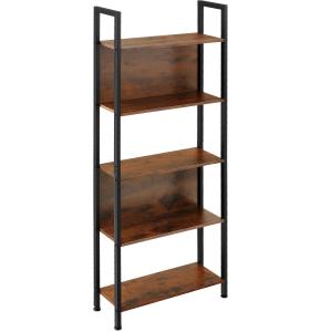 Étagère style industriel anti-basculement 62x24x1655 cm boi…