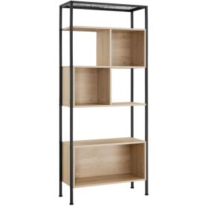 Étagère Style industriel anti-basculement 75x31x1705 cm boi…