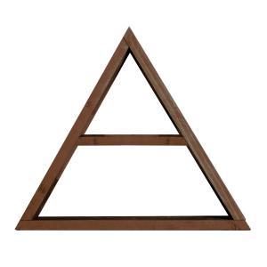 Etagère triangulaire en bois d'épicéa couleur marron 1 étag…