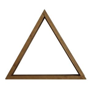 Etagère triangulaire en bois d'épicéa de couleur marron 40…