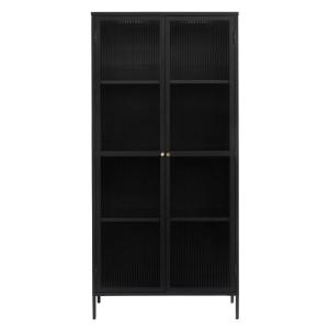 Étagère vitrée 190cm noir