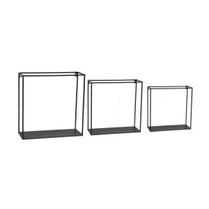 Etagères murales en métal (lot de 3)