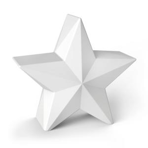 Étoile lumineuse extérieur en pvc blanc