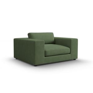 Fauteuil 1 place XL en tissu structuré vert