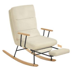 Fauteuil à bascule 4 positions supporte jusqu'à 160 kg marr…