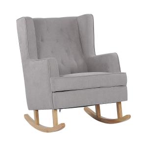 Fauteuil à bascule Tissu Gris clair