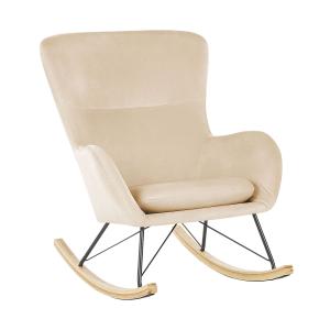 Fauteuil à bascule Velours Beige