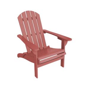 Fauteuil adirondack terracotta en bois d'acacia avec accoud…