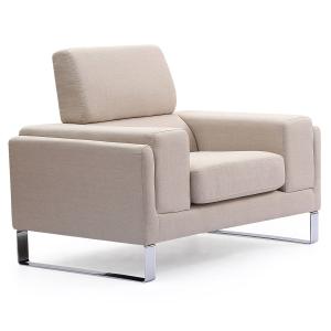 Fauteuil barth tissu beige