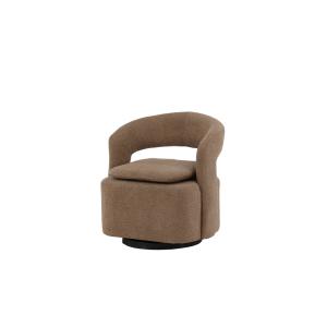 Fauteuil beige en acier