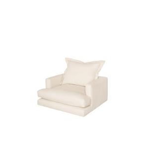 Fauteuil blanc cassé 105x106cm