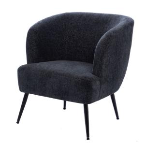 Fauteuil    bleu en tissu