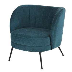 Fauteuil bleu pétrole