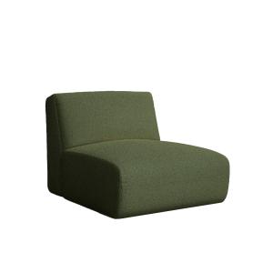 Fauteuil bouclé vert 93 x 102 cm