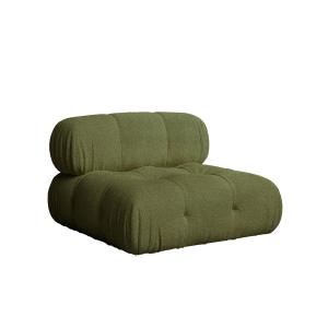 Fauteuil bouclé vert 99 x 99 cm