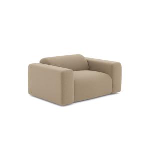 Fauteuil bouclette taupe