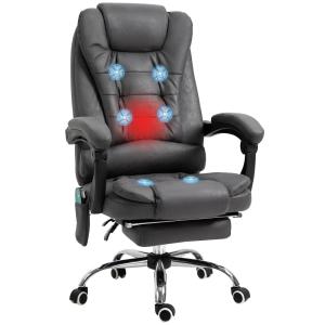 Fauteuil bureau ergonomique hauteur réglable microfibre gri…