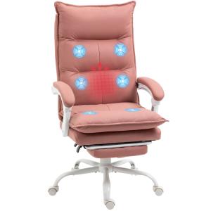 Fauteuil bureau massant chauffant dossier inclinable microf…