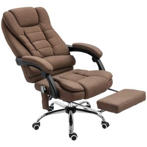 Fauteuil bureau massant chauffant hauteur réglable tissu ma…