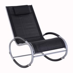 Fauteuil chaise longue à bascule design contemporain