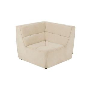 Fauteuil chauffeuse d'angle lounge en velours côtelé