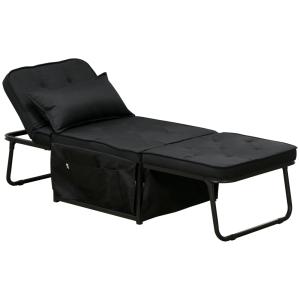 Fauteuil convertible 1 place dossier inclinable coussin amo…