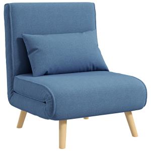 Fauteuil convertible 3 en 1 dossier inclinable rembourré bl…
