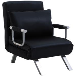 Fauteuil convertible avec coussin piètement accoudoir métal…