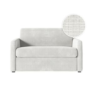 Fauteuil convertible couchage 100x190cm tissu beige  matela…