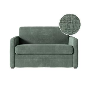 Fauteuil convertible couchage 100x190cm tissu vert  matelas…