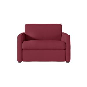 Fauteuil convertible couchage 70x190cm tissu bordeaux  mate…