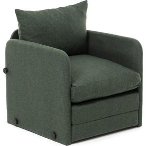 Fauteuil convertible en lin vert