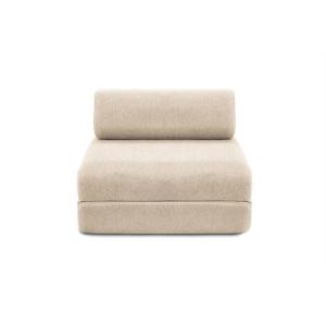 Fauteuil convertible et modulable 1 place en tissu lisse be…