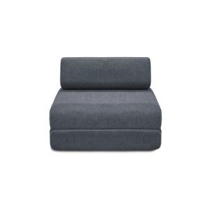 Fauteuil convertible et modulable 1 place en tissu lisse bl…