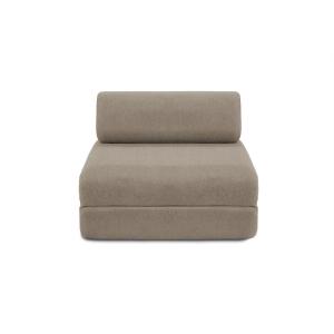Fauteuil convertible et modulable 1 place en tissu lisse ta…