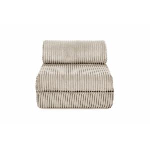 Fauteuil convertible et modulable 1 place en velours beige