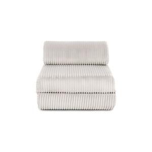 Fauteuil convertible et modulable 1 place en velours blanc