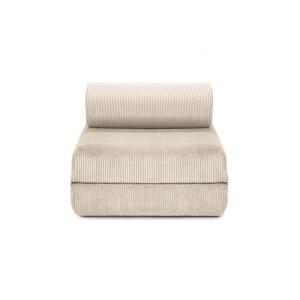 Fauteuil convertible et modulable 1 place en velours côtelé…