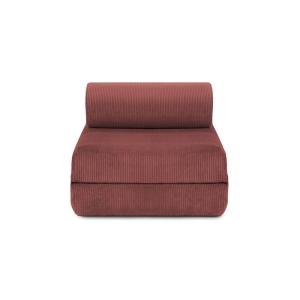 Fauteuil convertible et modulable 1 place en velours côtelé…