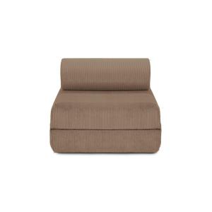 Fauteuil convertible et modulable 1 place en velours côtelé…