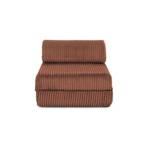 Fauteuil convertible et modulable 1 place en velours terrac…