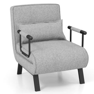 Fauteuil convertible lit avec dossier réglable en 6 positio…