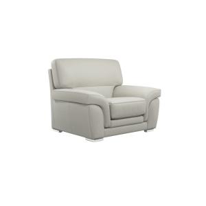 Fauteuil cuir H90 blanc