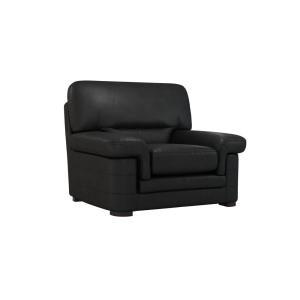 Fauteuil cuire H90 noir
