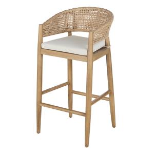 Fauteuil de bar de jardin professionnel en bois d'acacia ma…