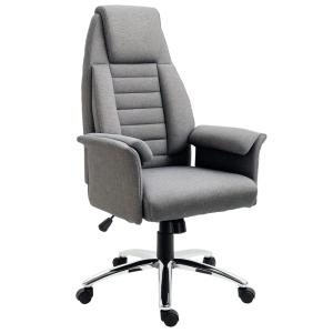 Fauteuil de bureau ergonomique hauteur réglable gris