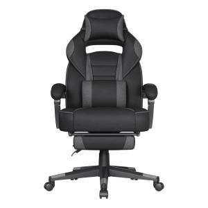 Fauteuil de bureau ergonomique réglable en hauteur PU noir…