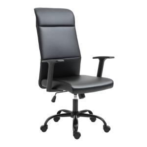 Fauteuil de bureau manager ergonomique pivotant 360° noir