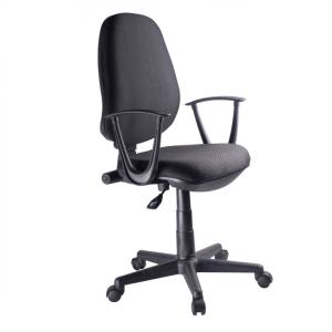 Fauteuil de bureau noir réglable et inclinable avec roulett…