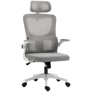 Fauteuil de bureau réglable support lombaires tétière blanc…